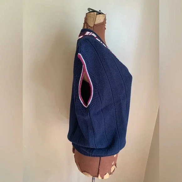 Huntington ridge sweater vest, vintage 90’s tennis sweater vest - Picture 4 of 8